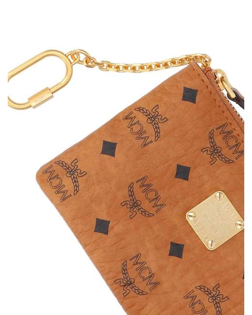 MCM Brown Portamonete Zip