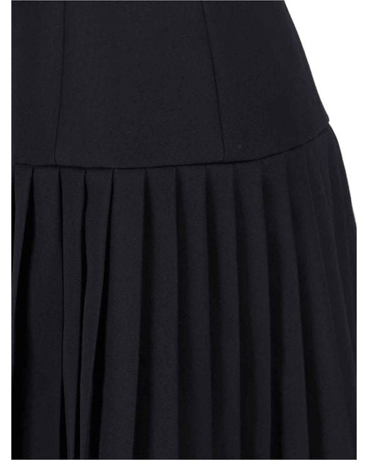 Balmain Black Virgin Wool Mini Dress