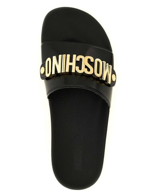 Moschino Black Pool' Slides for men