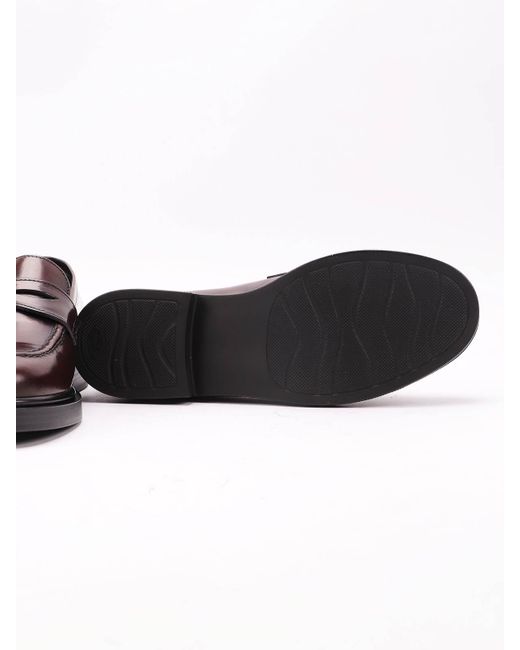 Triver Brown Leather Loafers
