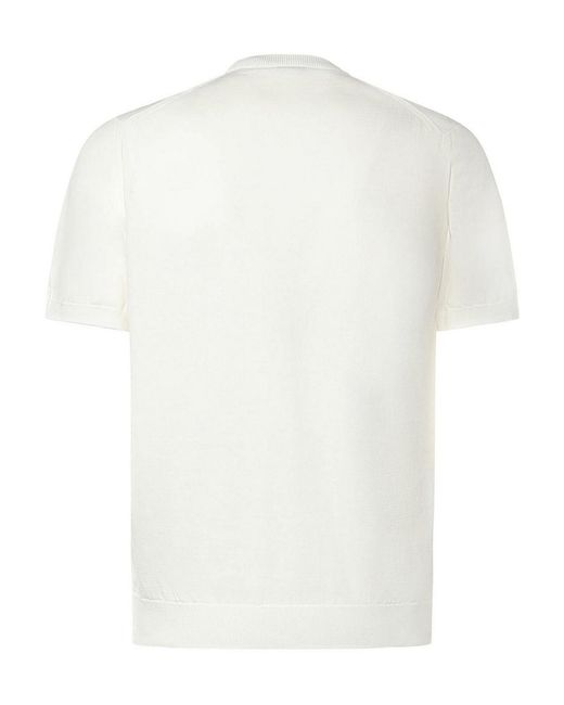 Eleventy White Cotton T-Shirt for men