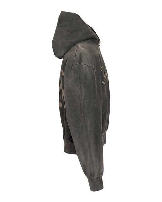 Fear Of God Gray 26 Classic Half Raglan Hoodie for men