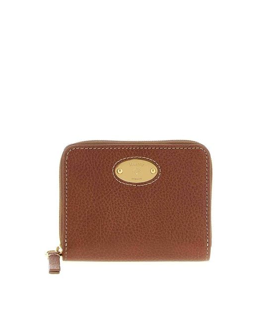 Mulberry Brown Zip Around Wallet