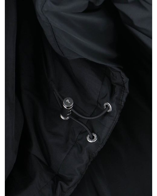 AMI Black Logo Down Jacket for men