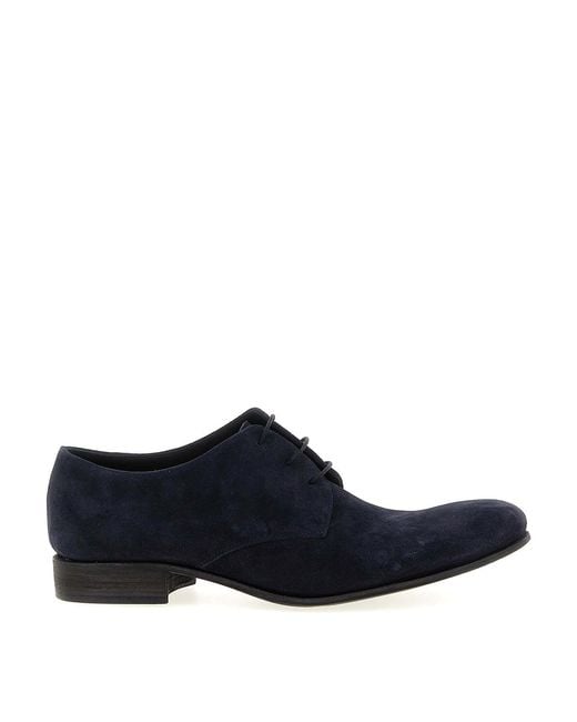 Julian Fashion Blue Suede Lace Up for men