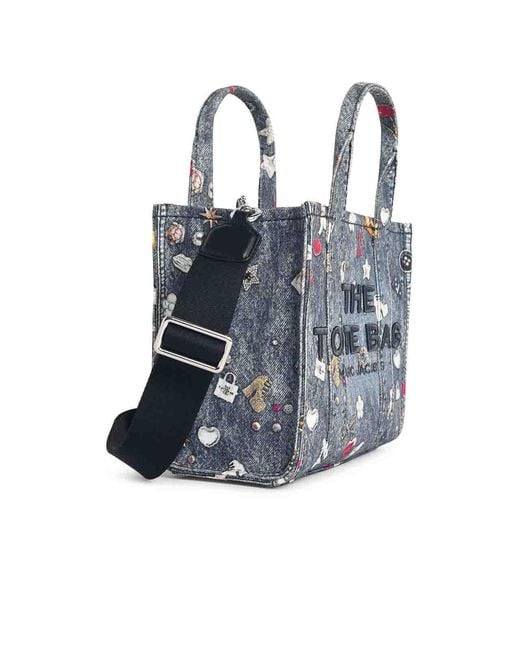 Marc Jacobs Blue The Small Tote Denim Bag
