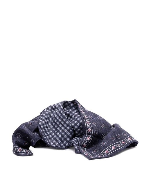 Brunello Cucinelli Blue Elegant Scarf for men