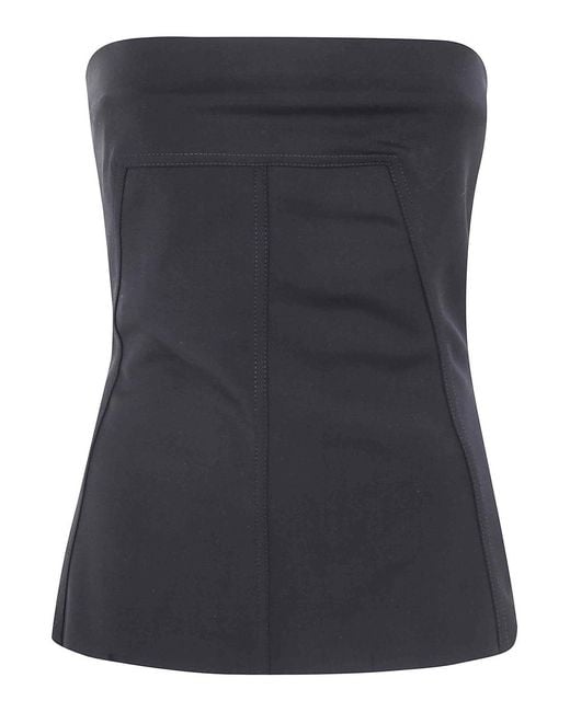 Rick Owens Black Bustier Top