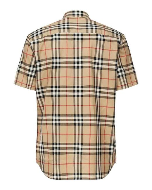 Burberry Natural Shirts Cotton for men