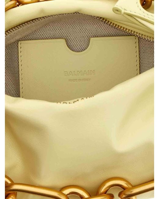 Balmain Metallic Sync Mini Handbag