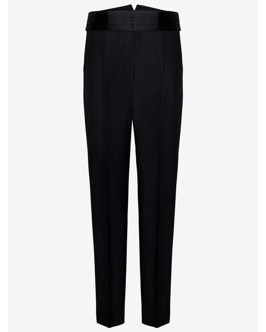 DSquared² Black Wool And Silk Smoking Suit for men