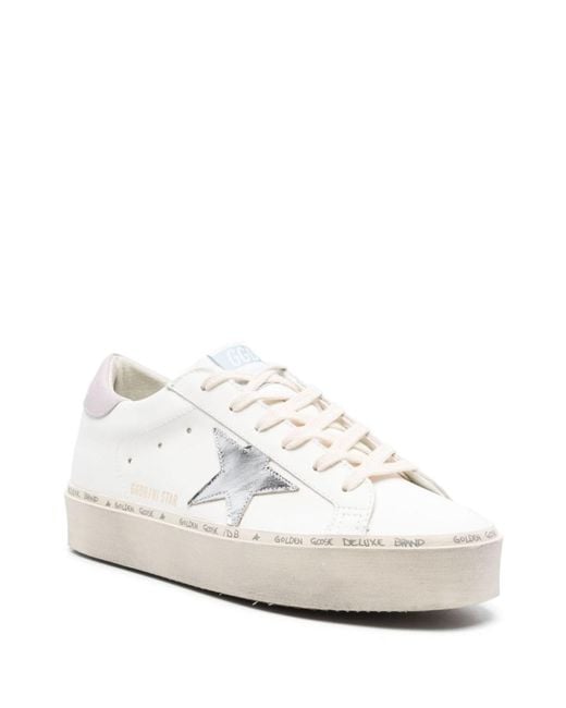 Golden Goose Deluxe Brand White Hi Star Sneakers