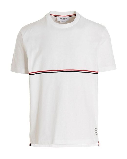 Thom Browne White Rwb T-Shirt for men