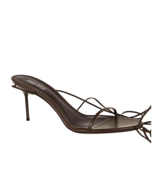 Paris Texas White Lidia Lace Up Sandal 70