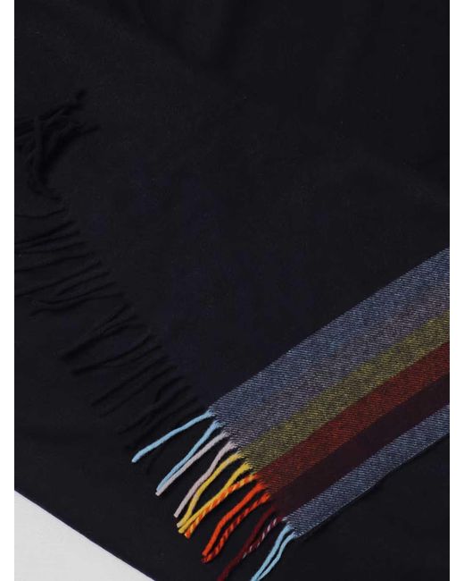 Coperta A Righe di Paul Smith in Black da Uomo