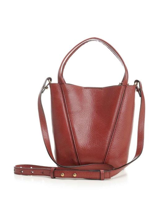 Chloé Red Chlo Spin Small Tote Bag