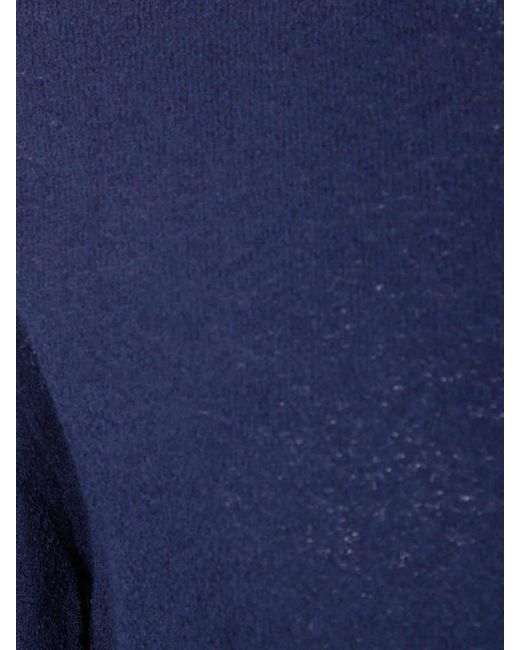Drumohr Blue Long Sleeves Round Neck Sweater for men