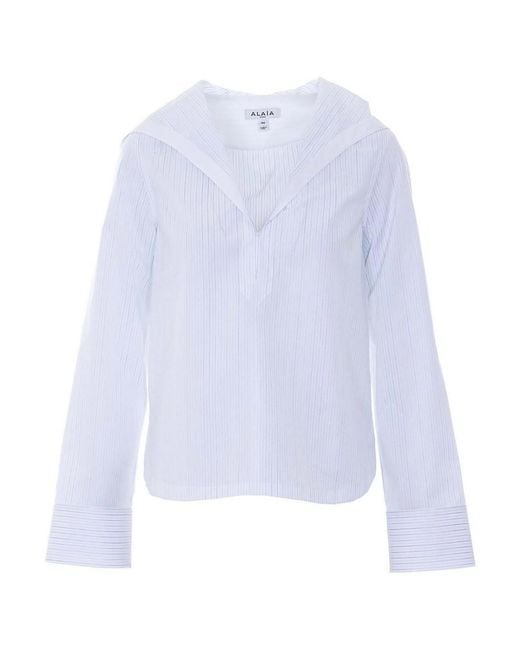 Alaïa White Hooded Shirt