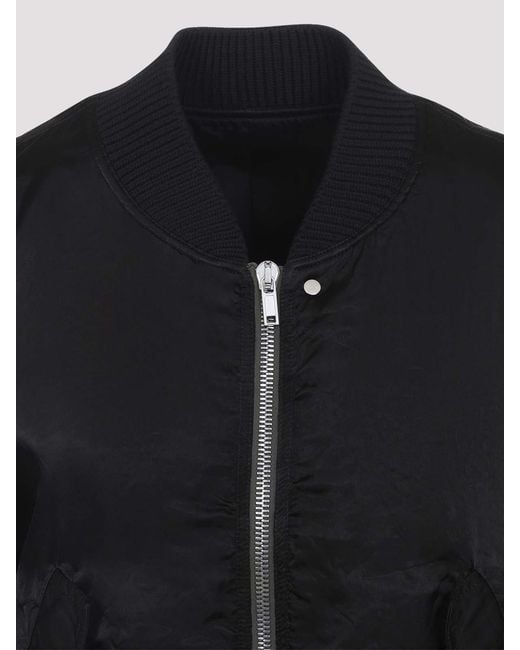 Rick Owens Black Secchia Flight Jacket