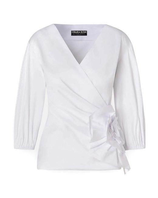 La Petite Robe Di Chiara Boni White Elizee Shirt