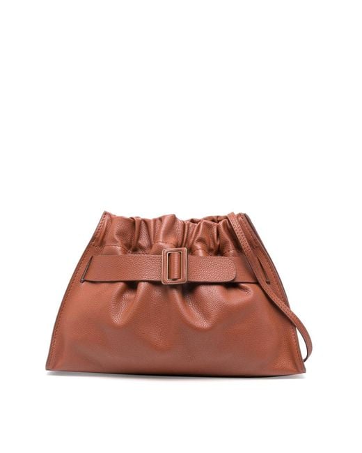 Boyy Brown Scrunchy Satchel Soft Leather Shoulder Bag