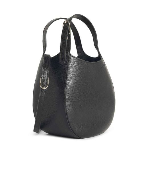 Longchamp Black Le Foulonn S Leather Bag