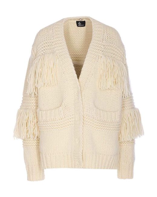 Moncler Natural Logo Cardigan