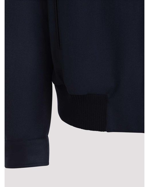 Kiton Blue Bomber Jacket for men
