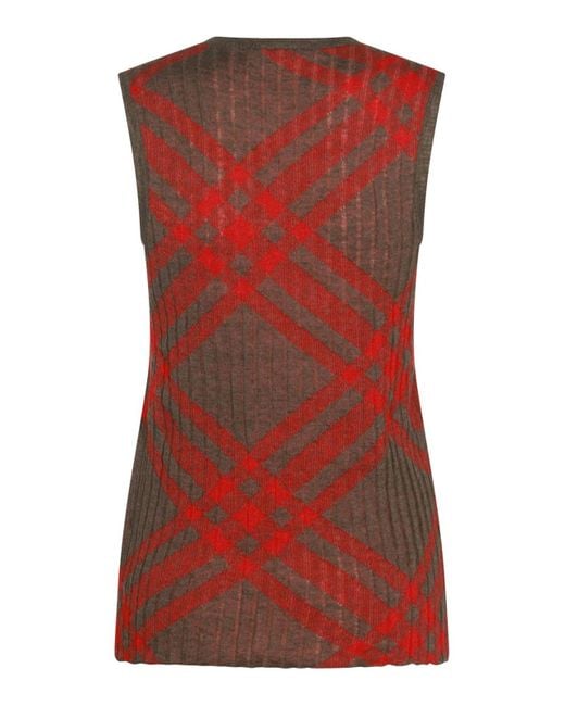Burberry Red And Top