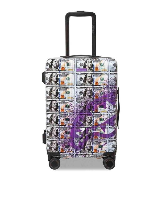 Sprayground Multicolor Money Splat Hard Shell Carry-On for men