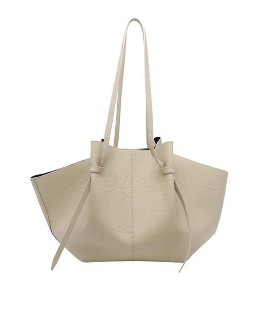 Yuzefi Natural Angora Large Mochi Shoulder Bag