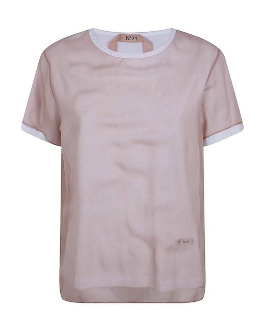 N°21 Pink Canvas Shirt