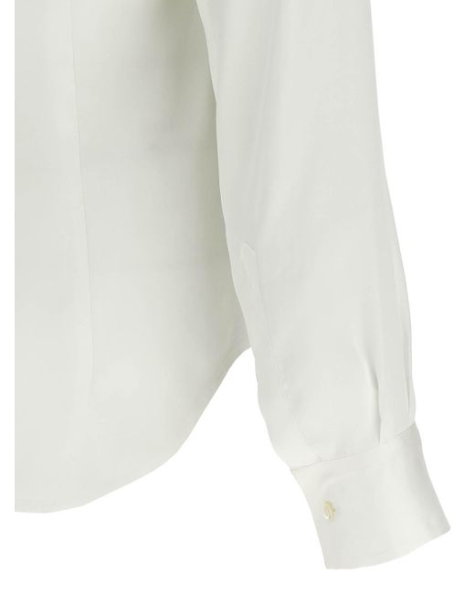 DSquared² White Paris Bow Shirt