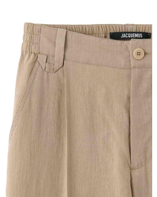 Jacquemus Natural Pants for men