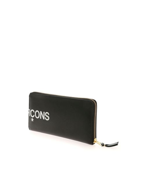 Comme des Garçons Black Wallet Wallet Hugo Logo Zip Wallet