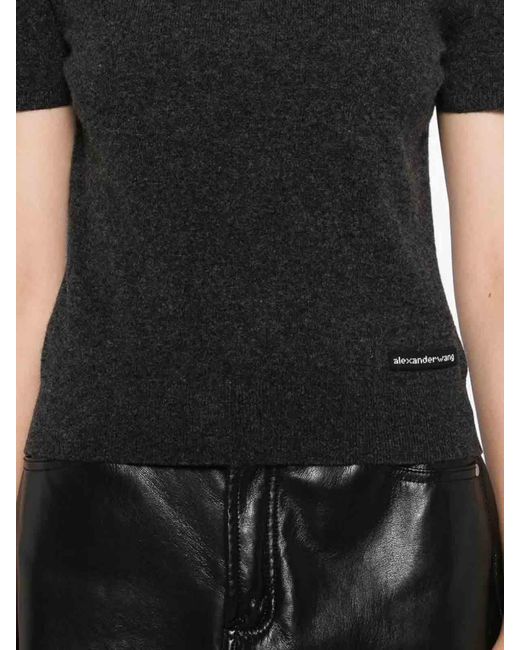 Alexander Wang Black Wool T-Shirt