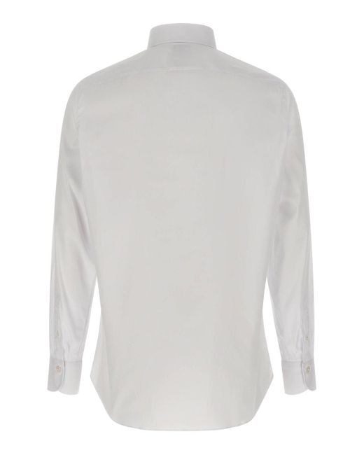 Finamore 1925 White Napoli Shirt for men