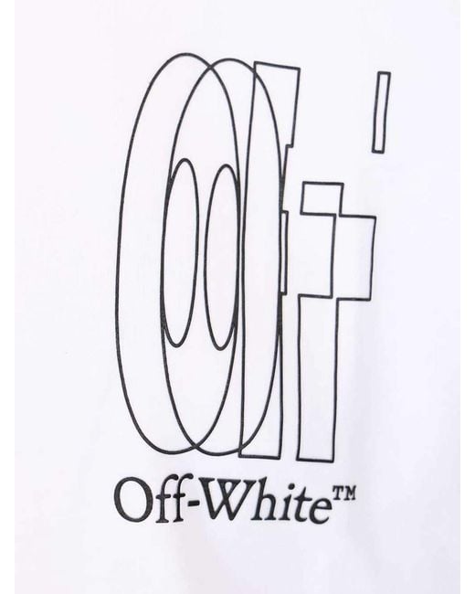 Off-White c/o Virgil Abloh White Outline Double Arrow Slim T-Shirt for men