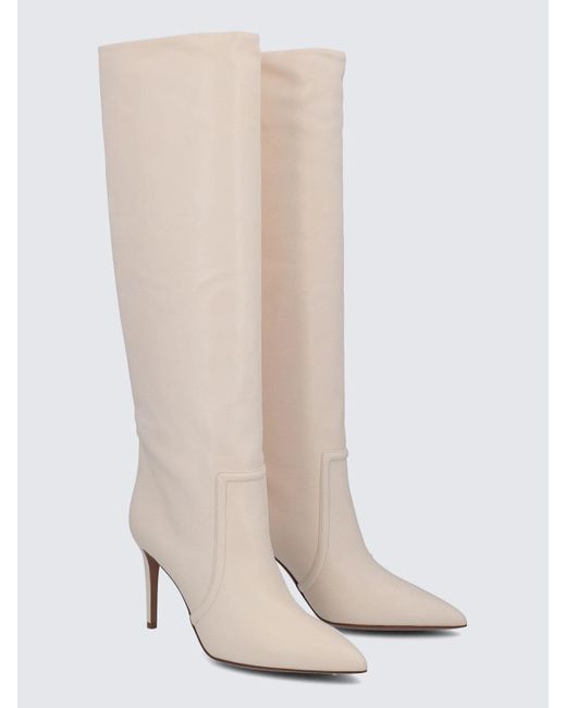 Paris Texas White Leather Stiletto Boots
