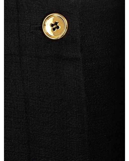 Patou Blue Stretch Tweed Trousers
