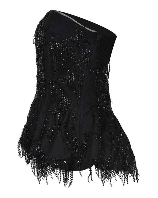 ROTATE BIRGER CHRISTENSEN Black Top Made Of Polyester