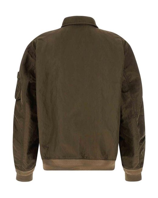 Sacai Brown Crumpled Nylon Jacket for men