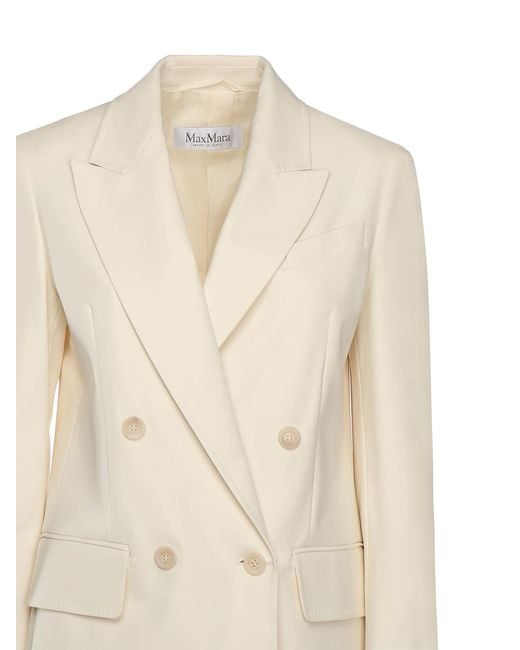 Max Mara Natural Olimpia Stretch Canvas Jacket
