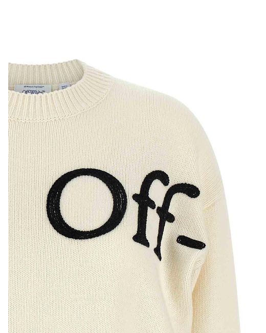 Off-White c/o Virgil Abloh Natural Bookish Shared' Sweater