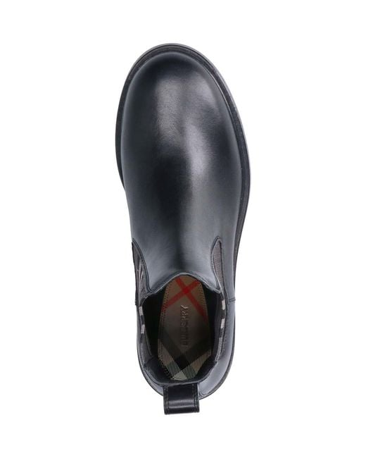 Burberry Black Pembroke Ankle Boots for men