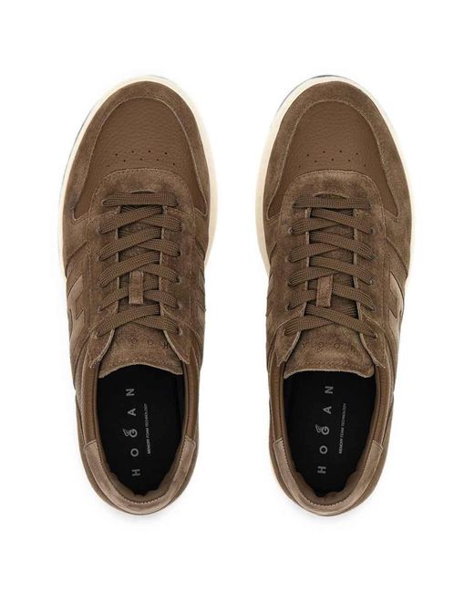 Hogan Brown Flat Sneaker, for men