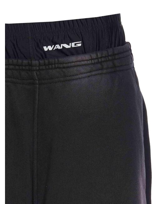 ショートパンツ Alexander Wang LOGO PRE STYLED BIKER SHORTS Alexander Wang Pre Styled Biker Shorts Shorts In Black