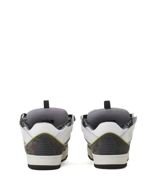 Lanvin White Curb Sneakers