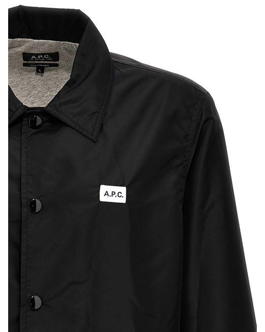 A.P.C. Black Aleksi Jacket for men