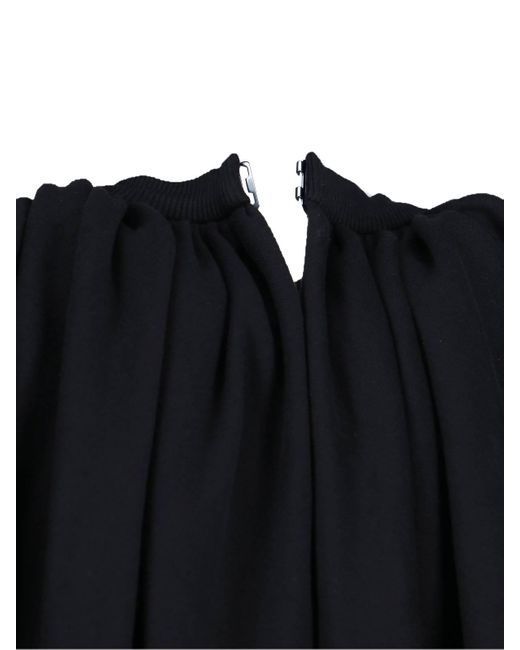 Duran Lantink Black Draped Maxi Dress